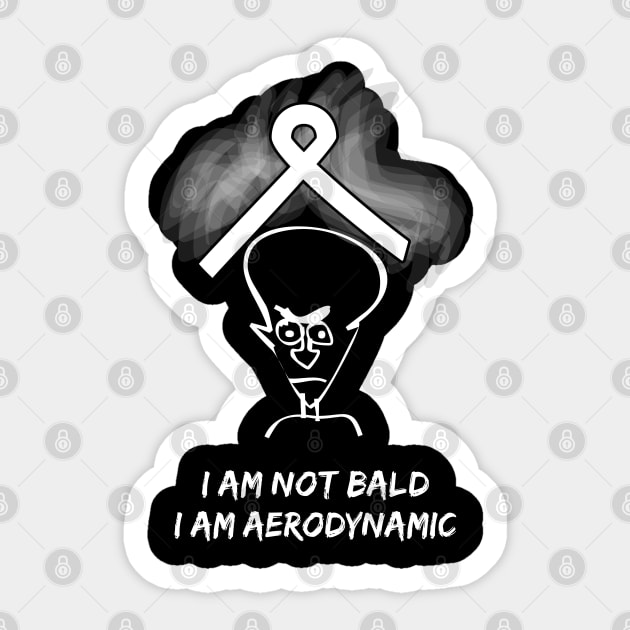 lung cancer Awareness white ribbon I am not blad Sticker by Shaderepublic